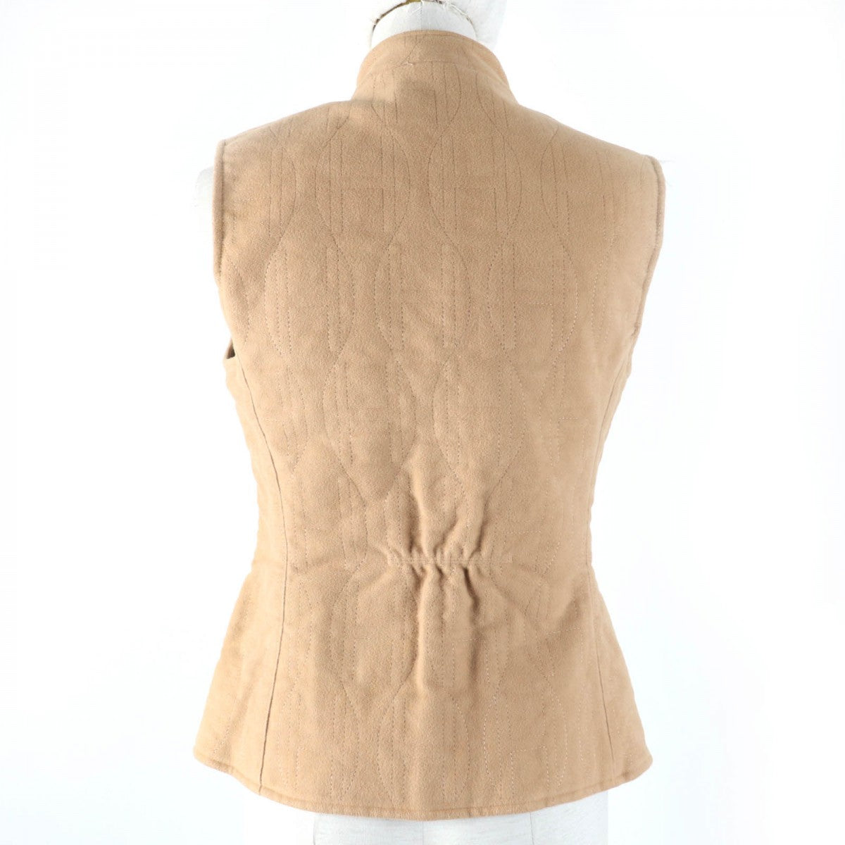 HERMES Vest Main: 100% cotton, Filling: 100% polyester beige Women 36