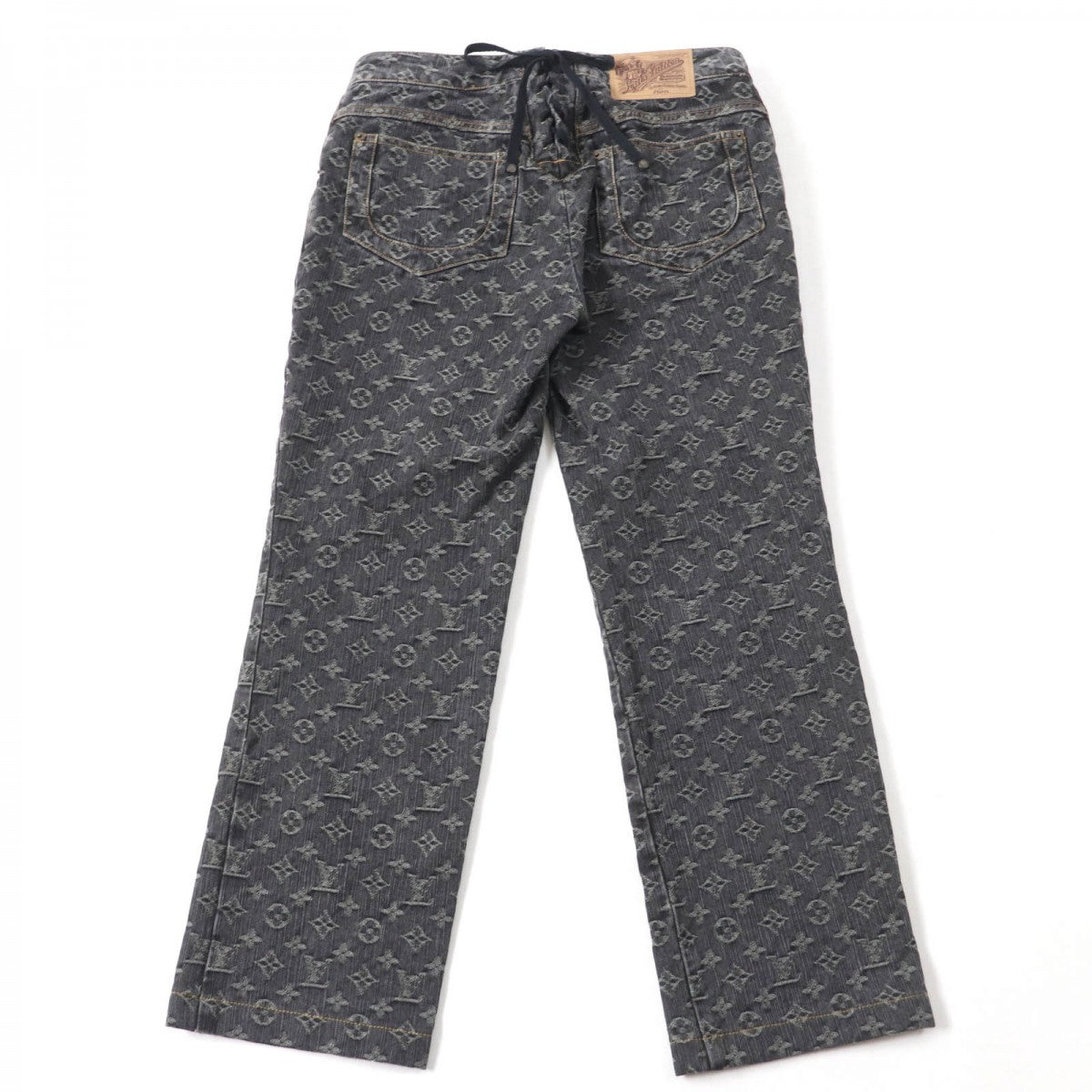 LOUIS VUITTON Denim pants Main: 100% cotton indigo black Women 38