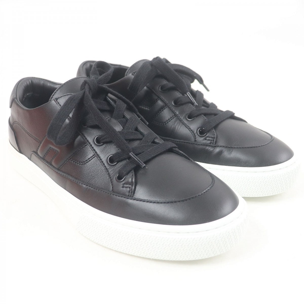 HERMES sneakers 212857Z leather black deep 40