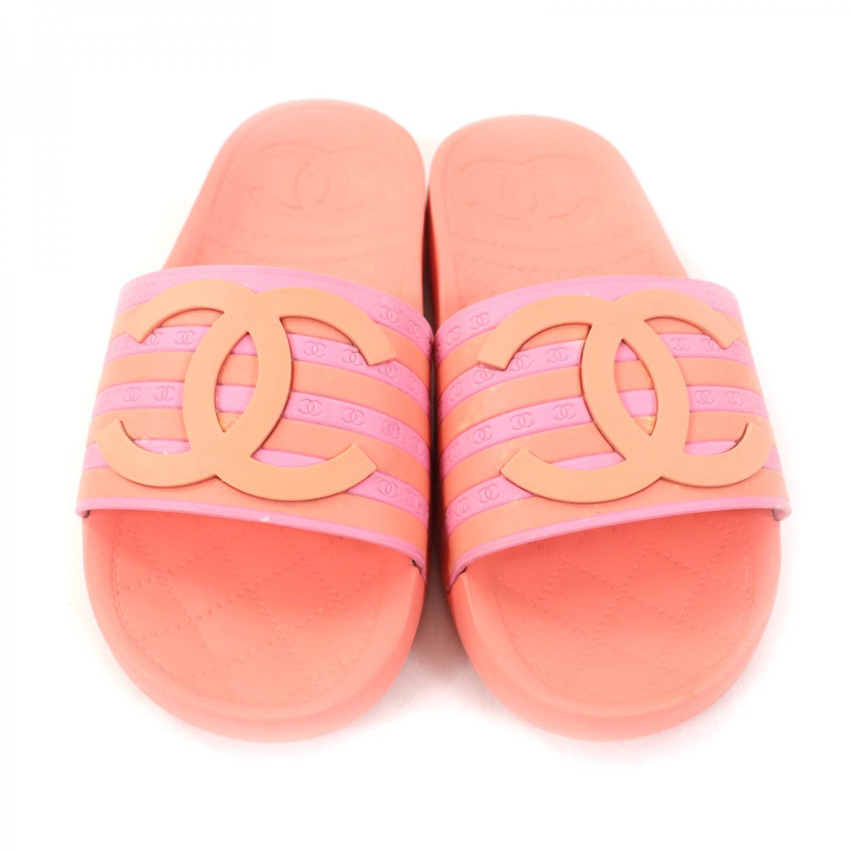 CHANEL Sandals G33611 Main: Rubber Orange pink Women 35
