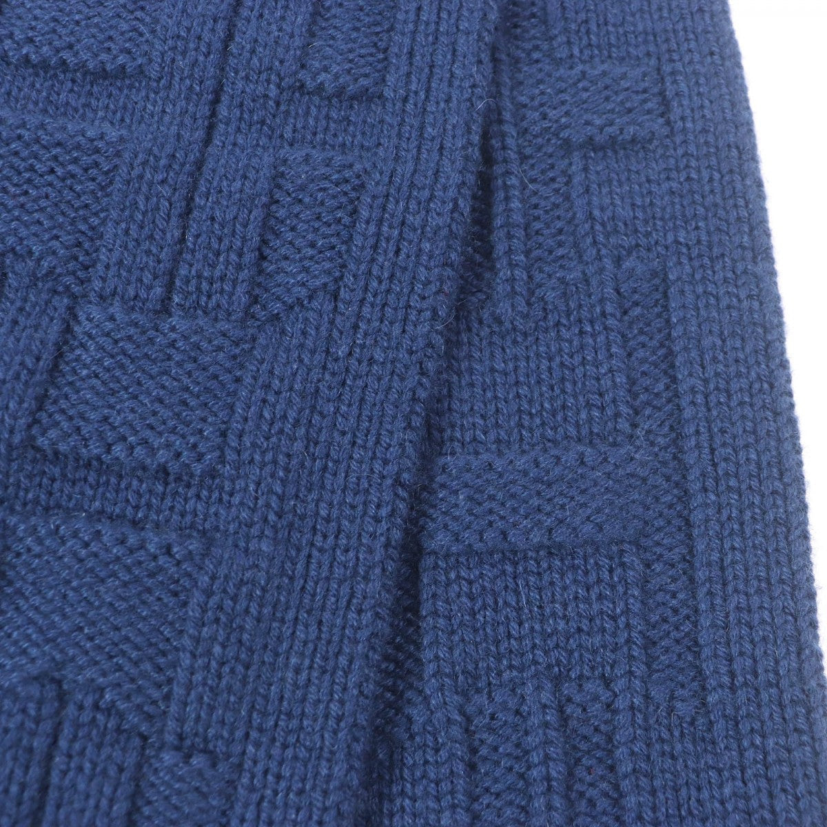 HERMES Scarf Main: 100% cashmere Navy mens