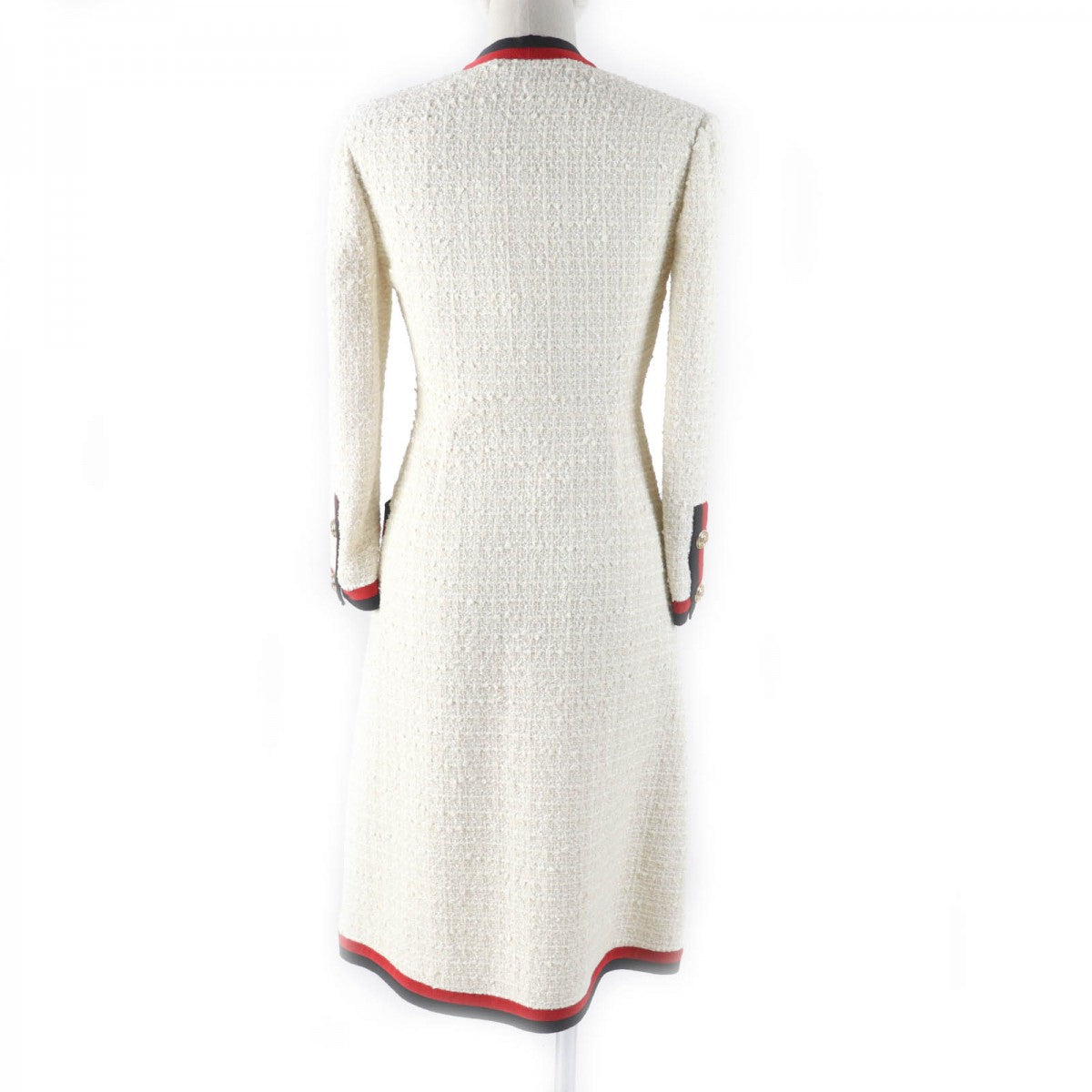 GUCCI one piece 551562 Outer material: 84% cotton, Outer material: 14% rayon, Outer material: 2% nylon, Part: 50% cotton, Part: 50% rayon off white Women 36