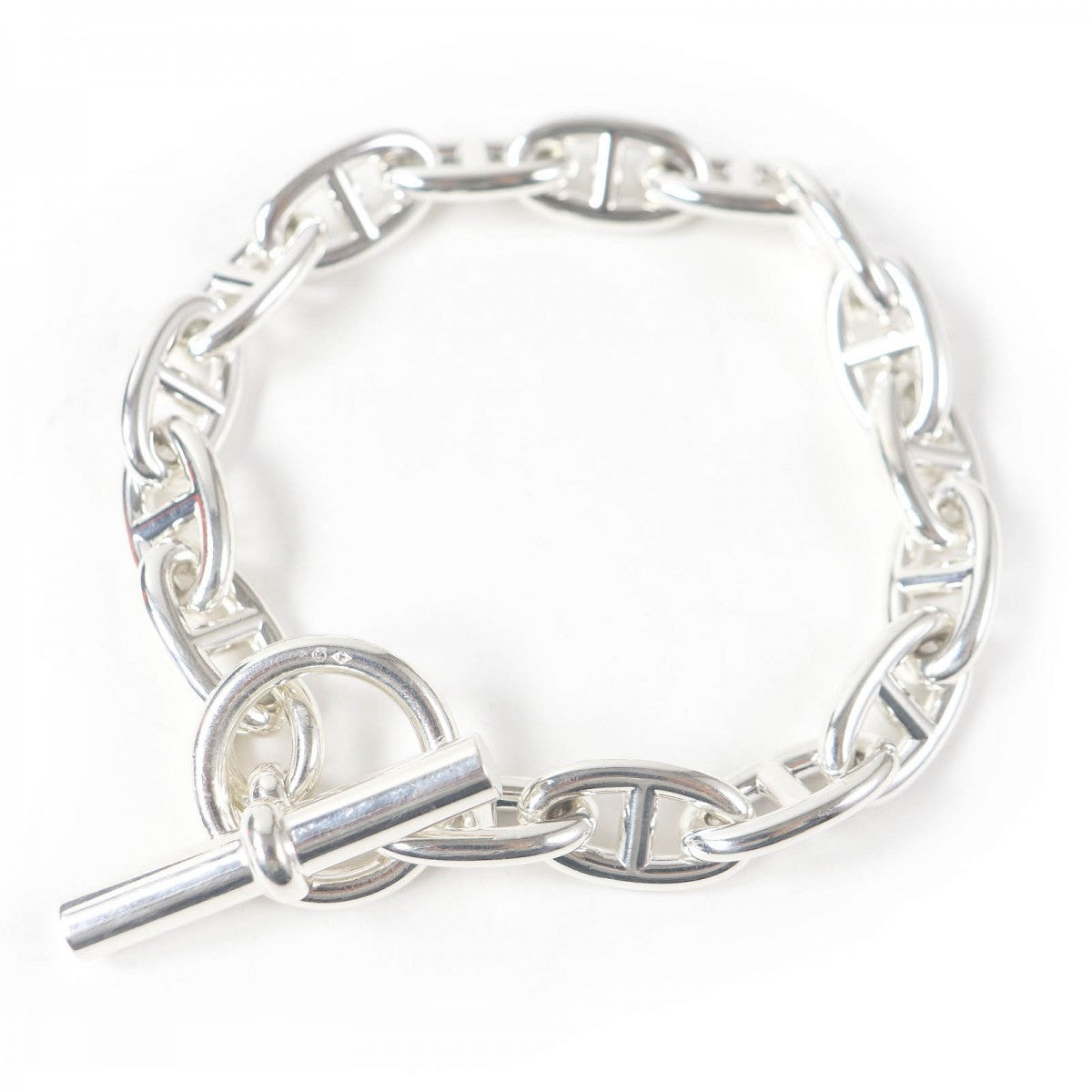 HERMES bracelet Main�FAG925 Silver mens