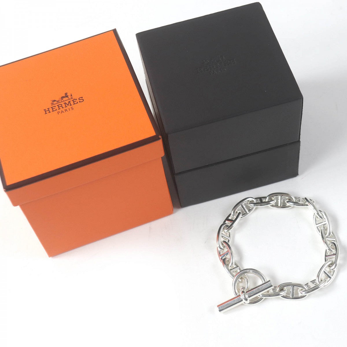 HERMES bracelet Main�FAG925 Silver mens