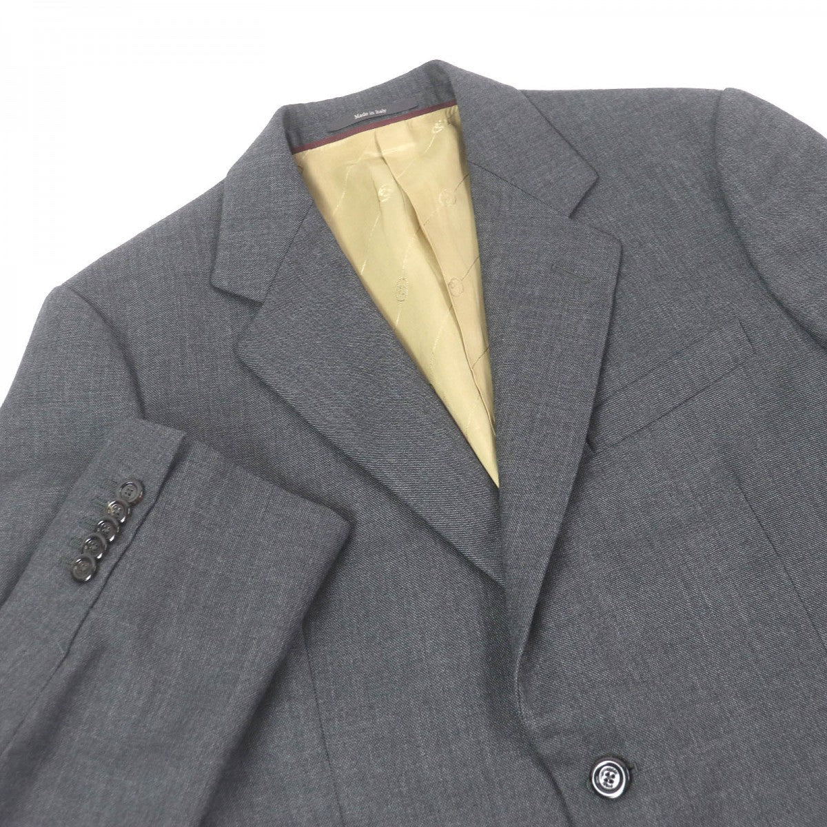 GUCCI tailored jacket 625378 Outer: 100% wool, Lining: 100% rayon, Sleeve lining: 100% cupra gray mens 50