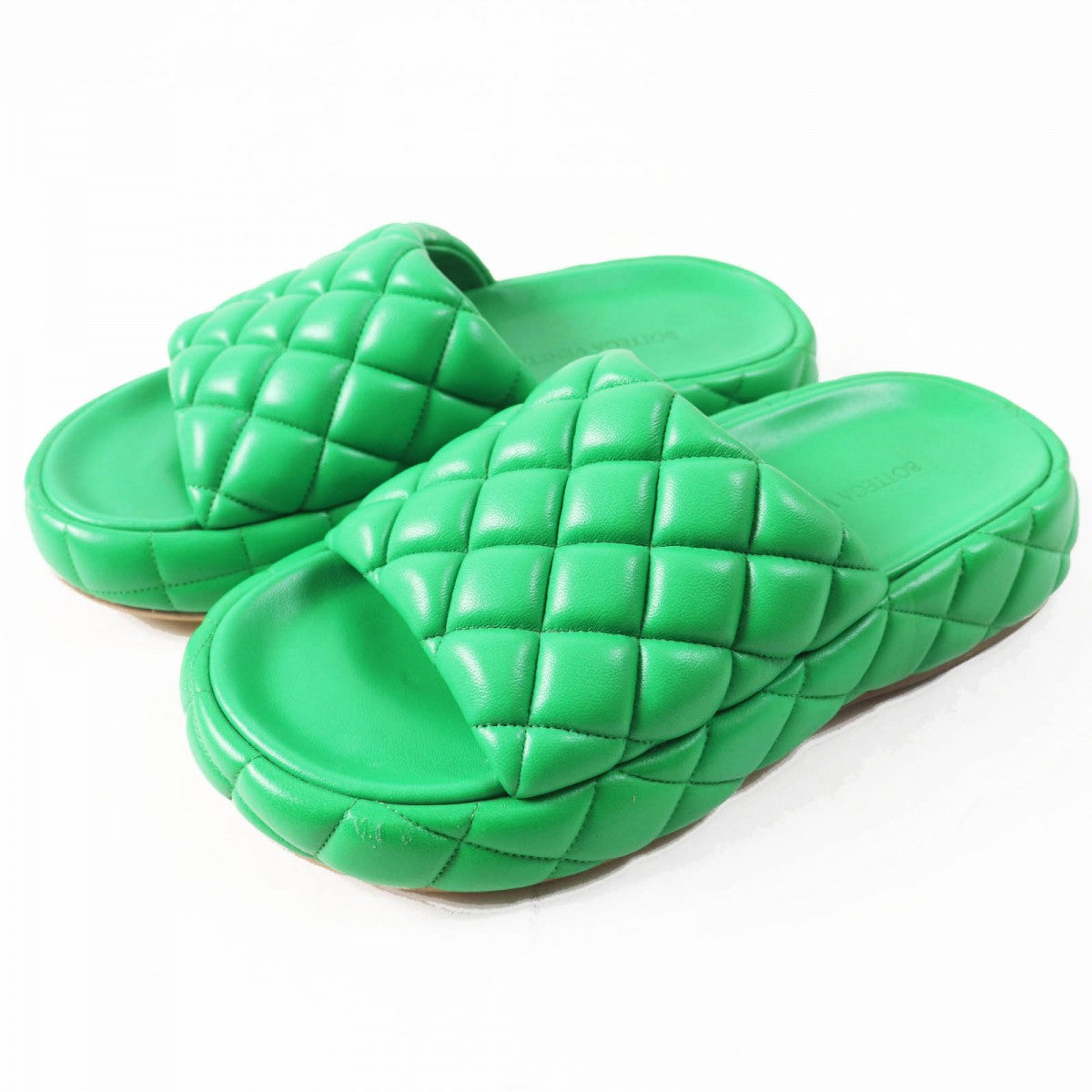 BOTTEGAVENETA Sandals Main: Leather green Women 36