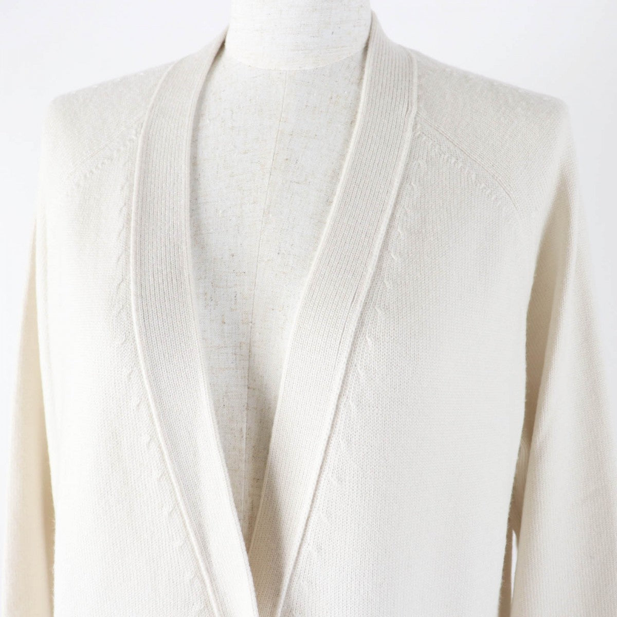 HERMES cardigan 2H2704DN Main: 100% wool, part: 57% wool, part: 43% silk cream Women 40