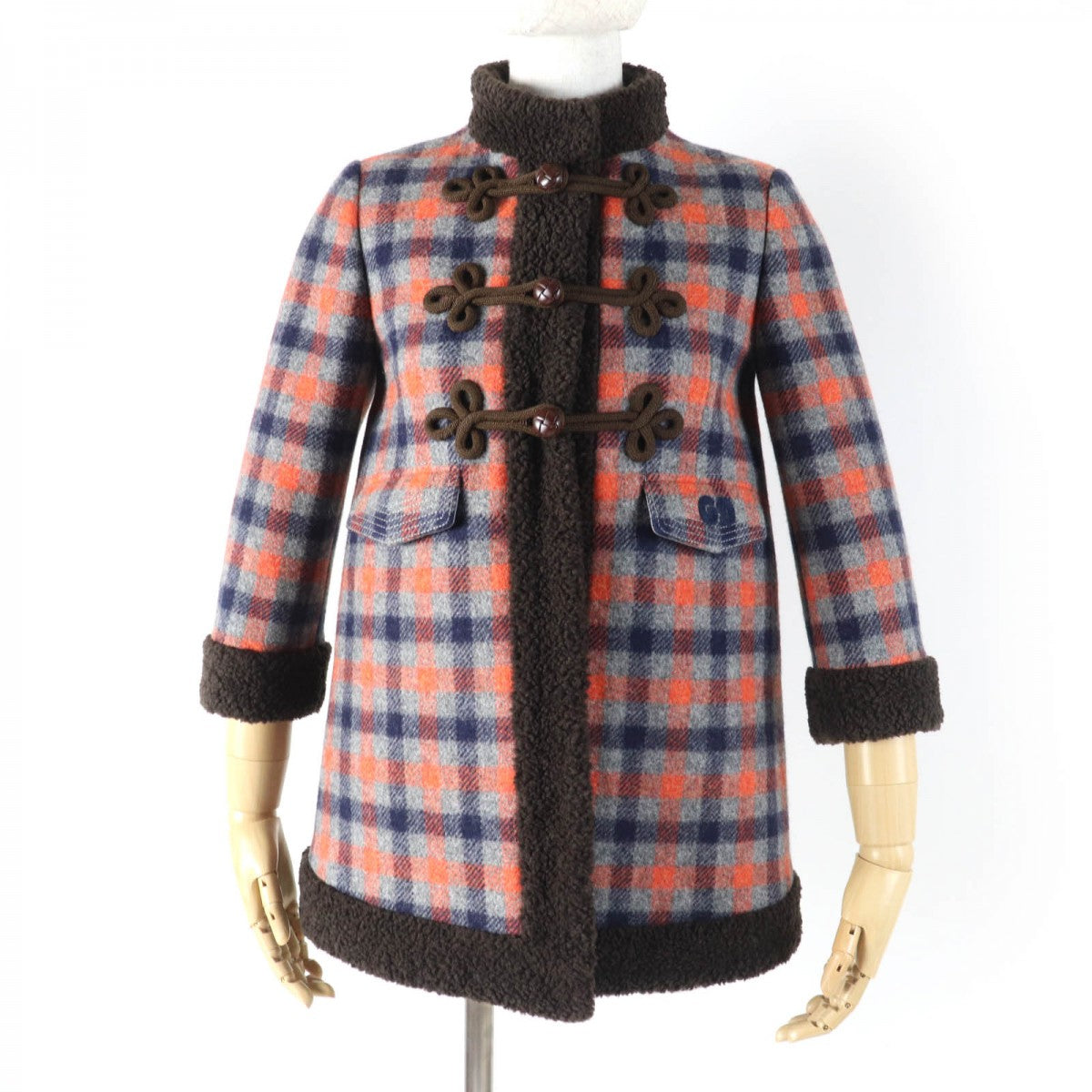 GUCCI coat 633365 Main: 100% wool, part: 89% acrylic, part: 11% polyester, filling: 100% polyester, part: 51% cotton multicolor Women 36