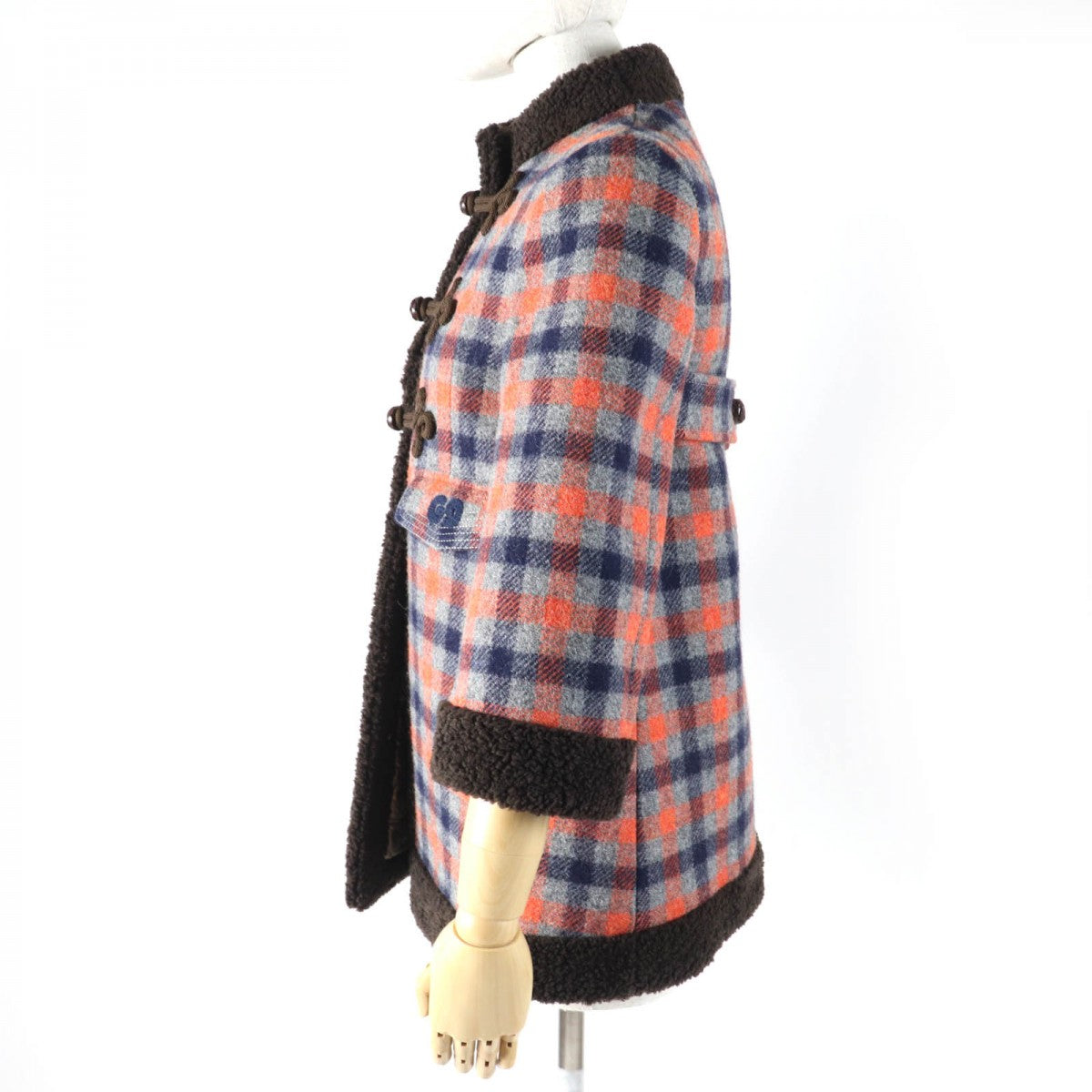GUCCI coat 633365 Main: 100% wool, part: 89% acrylic, part: 11% polyester, filling: 100% polyester, part: 51% cotton multicolor Women 36