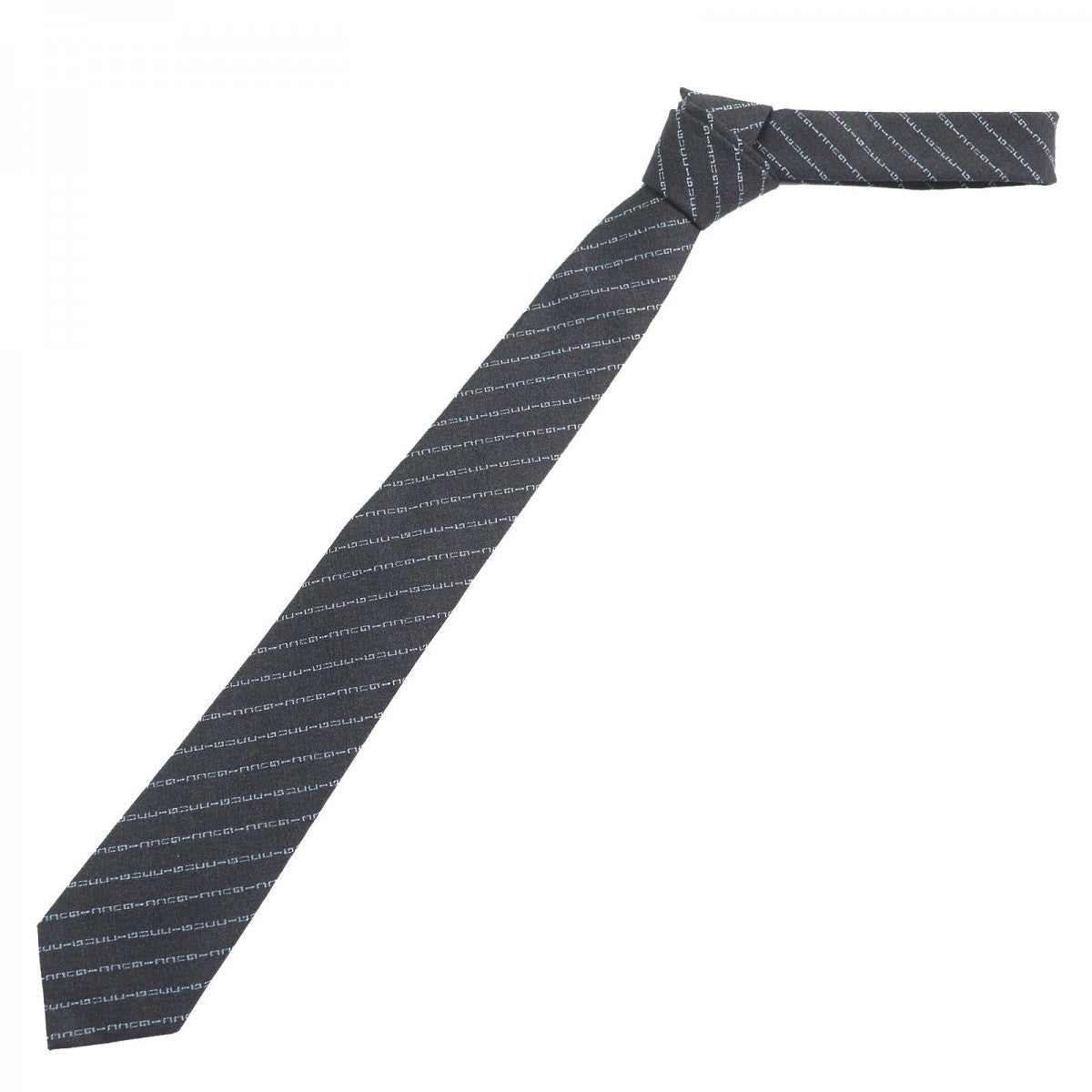 GUCCI tie Main: 100% wool, Lining: 60% cupra, Lining: 40% silk Dark gray mens
