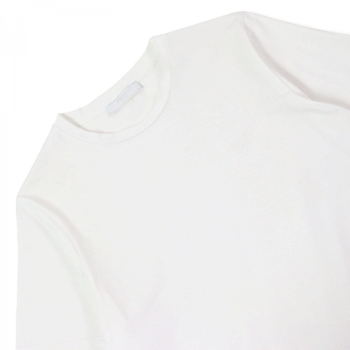PRADA Short sleeve T-shirt UJN884 Main: 100% cotton white mens XS