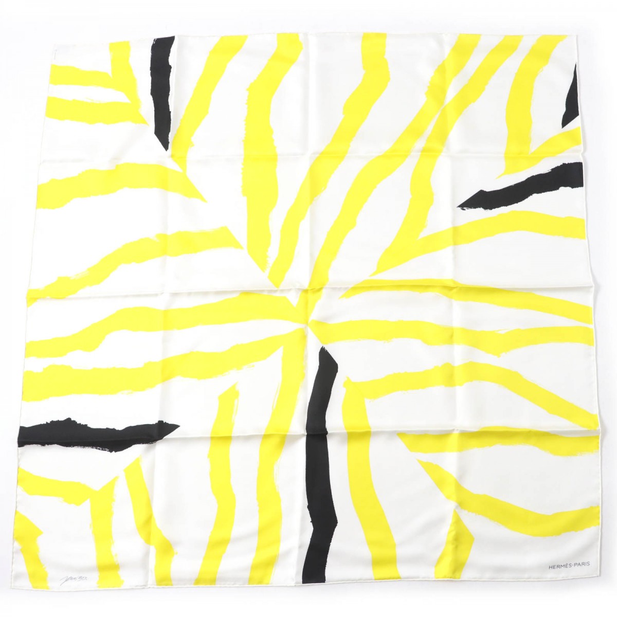 HERMES scarf Main: 100% silk Yellow type Carre90 ROSACE DE JANOS BER Women