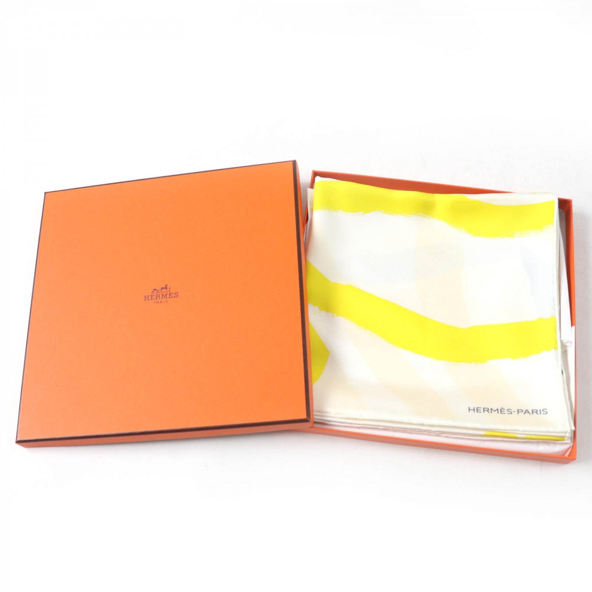 HERMES scarf Main: 100% silk Yellow type Carre90 ROSACE DE JANOS BER Women