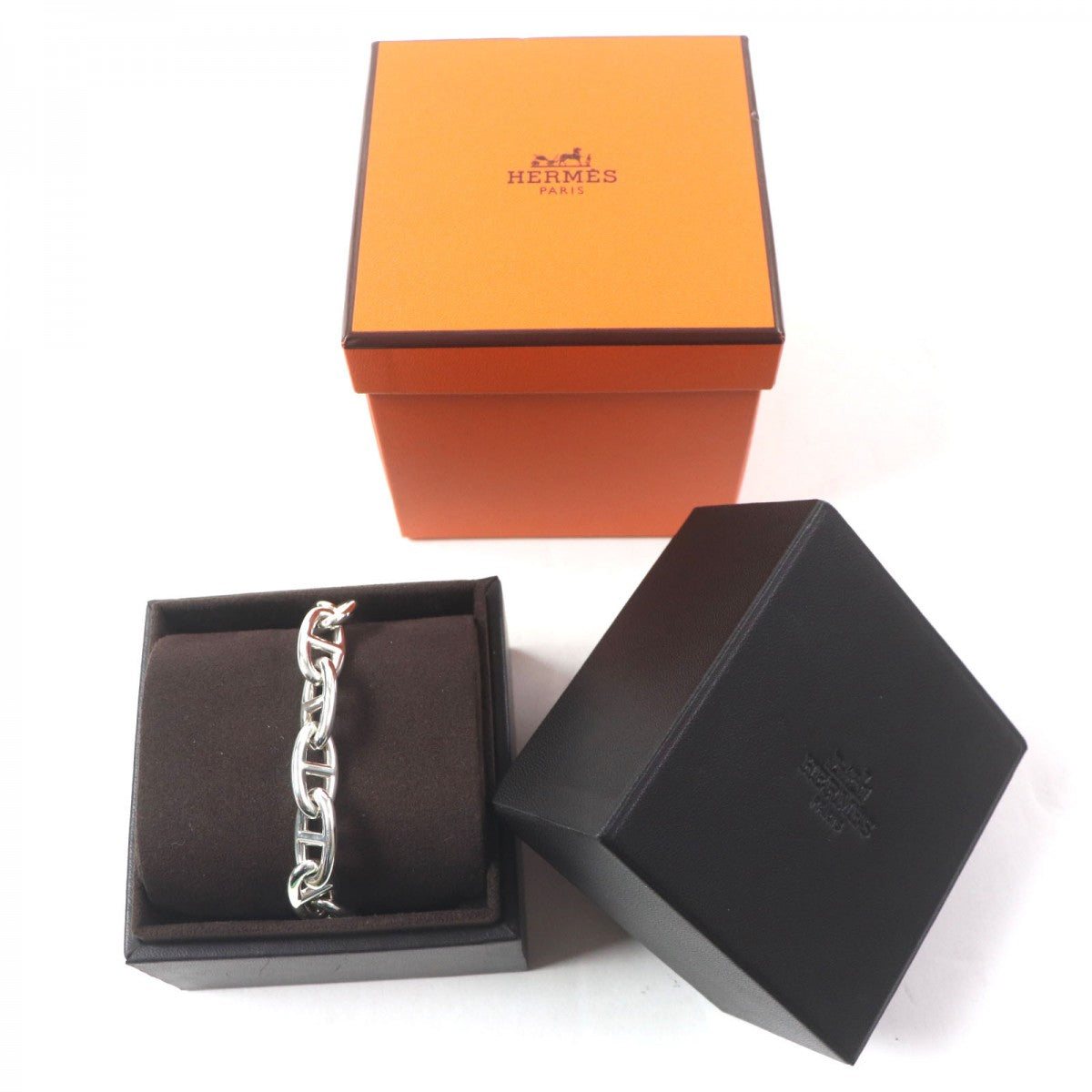 HERMES bracelet 23G445296 Main�FAG925 Silver Chene DunkleGM mens