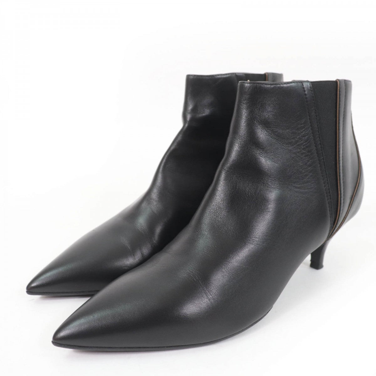 HERMES short boots Main: Leather black Women 37