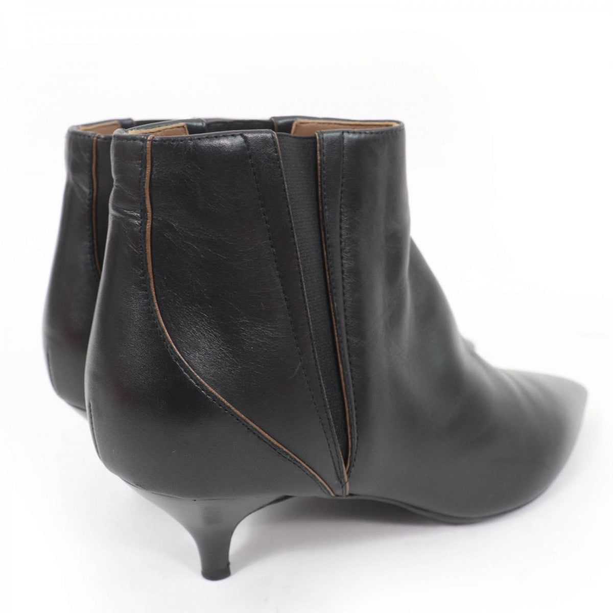 HERMES short boots Main: Leather black Women 37