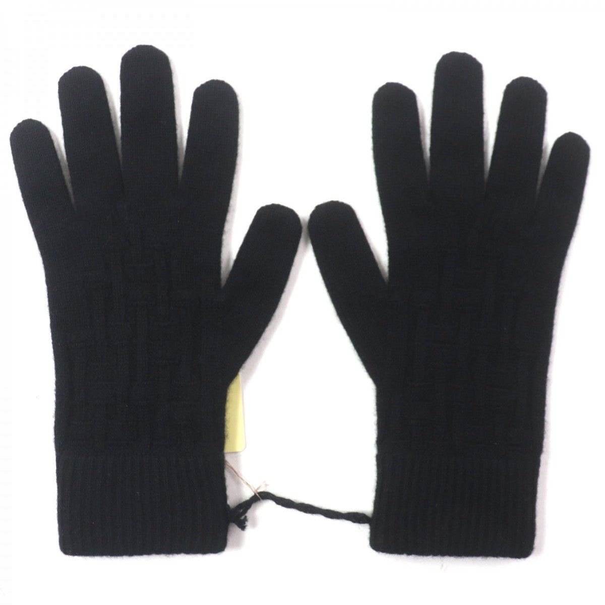 HERMES gloves 17202G Main: 100% cashmere black mens S