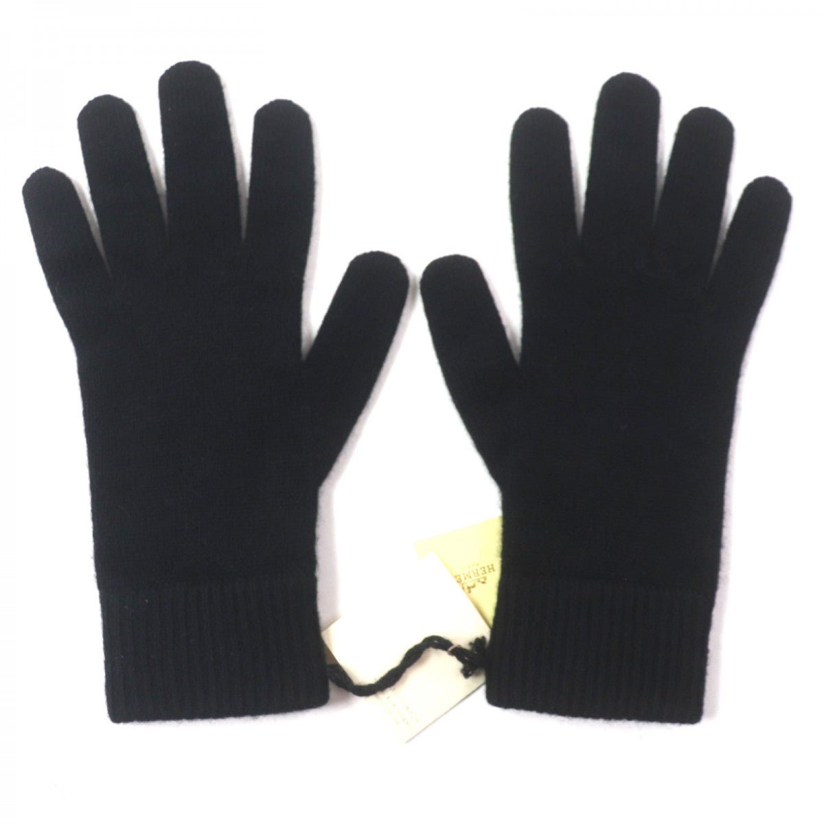 HERMES gloves 17202G Main: 100% cashmere black mens S