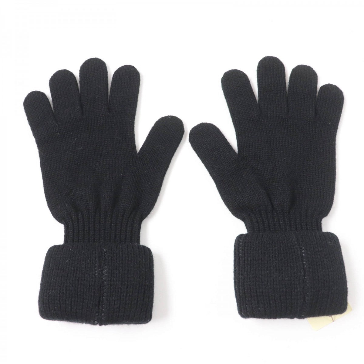 HERMES gloves Main: 100% cashmere black Women