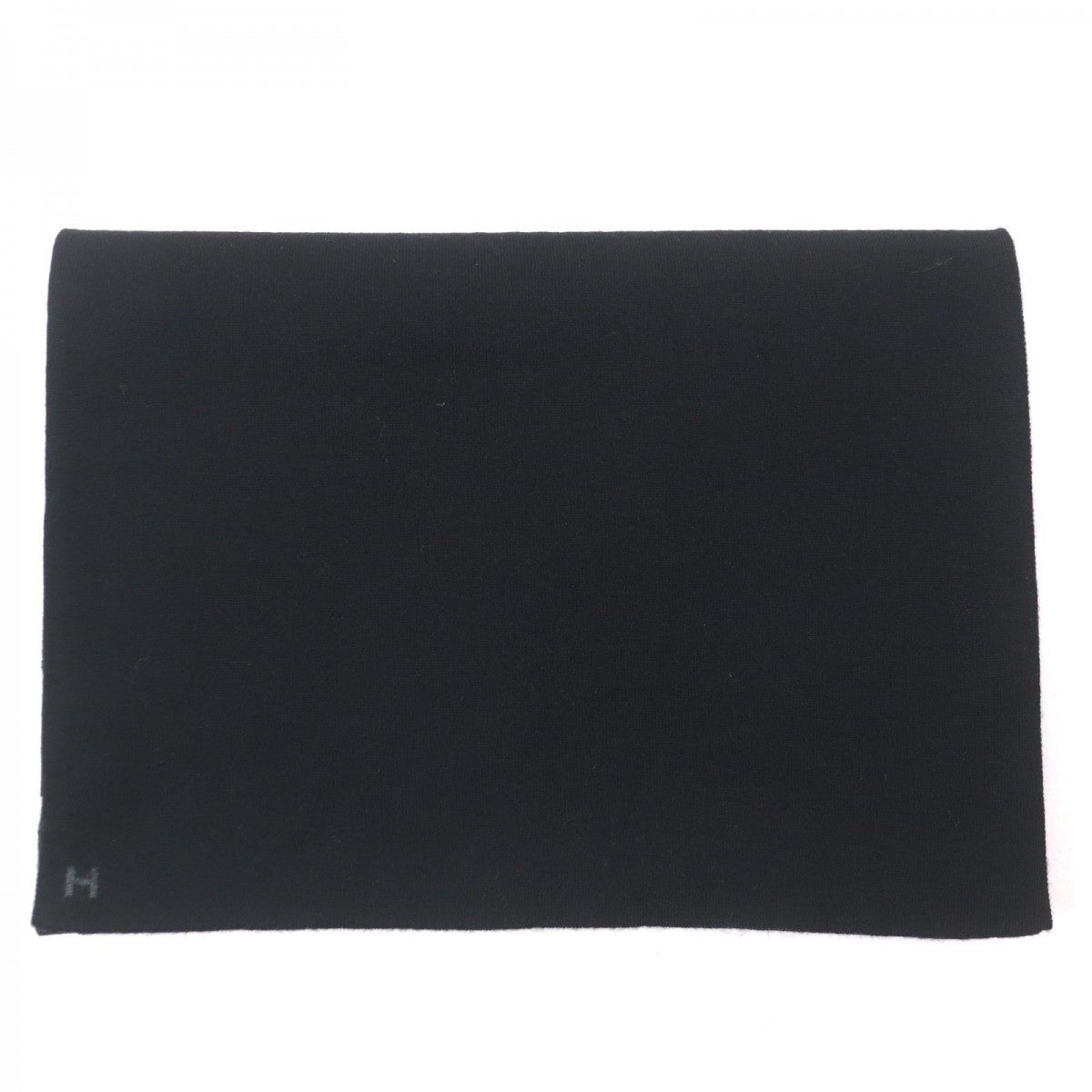 HERMES Scarf Main: 70% cashmere, Main: 30% silk Black Grey Allertour mens