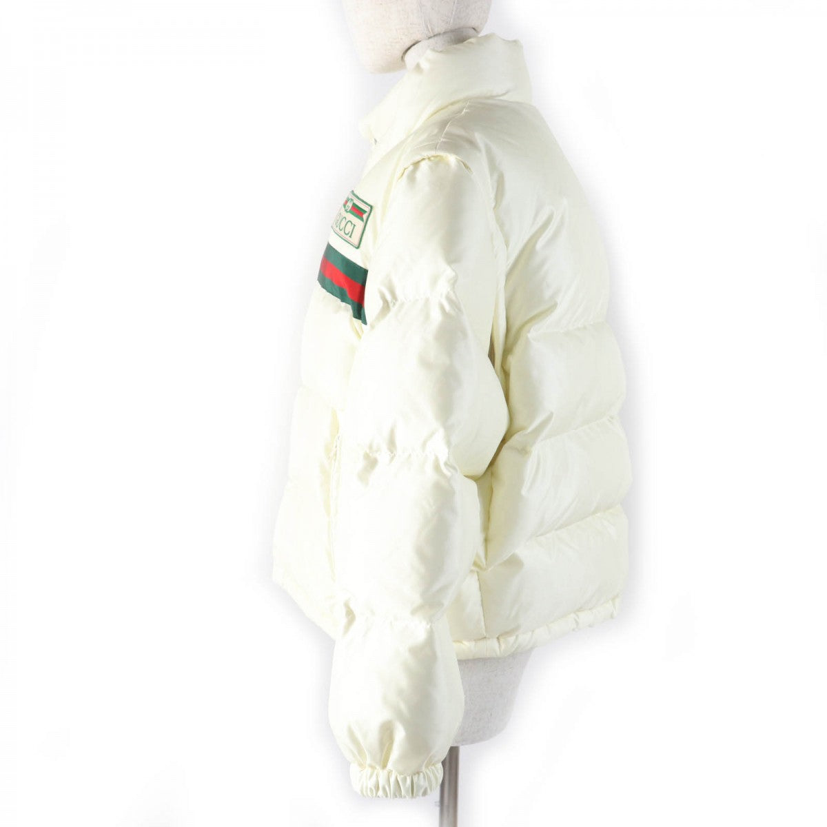 GUCCI Down jacket 683216 Main: 100% nylon, part: 65% rayon, part: 35% cotton, part: 100% polyester, filling: 90% down Ivory Women 36