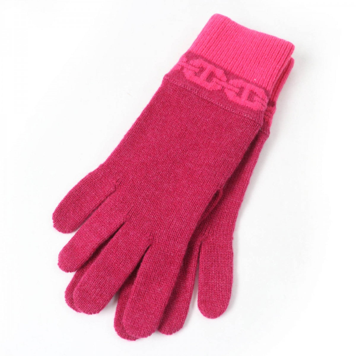 HERMES gloves H232006G Main: 99% cashmere, Main: 1% elastane Rose Extreme HEAVEN Women M
