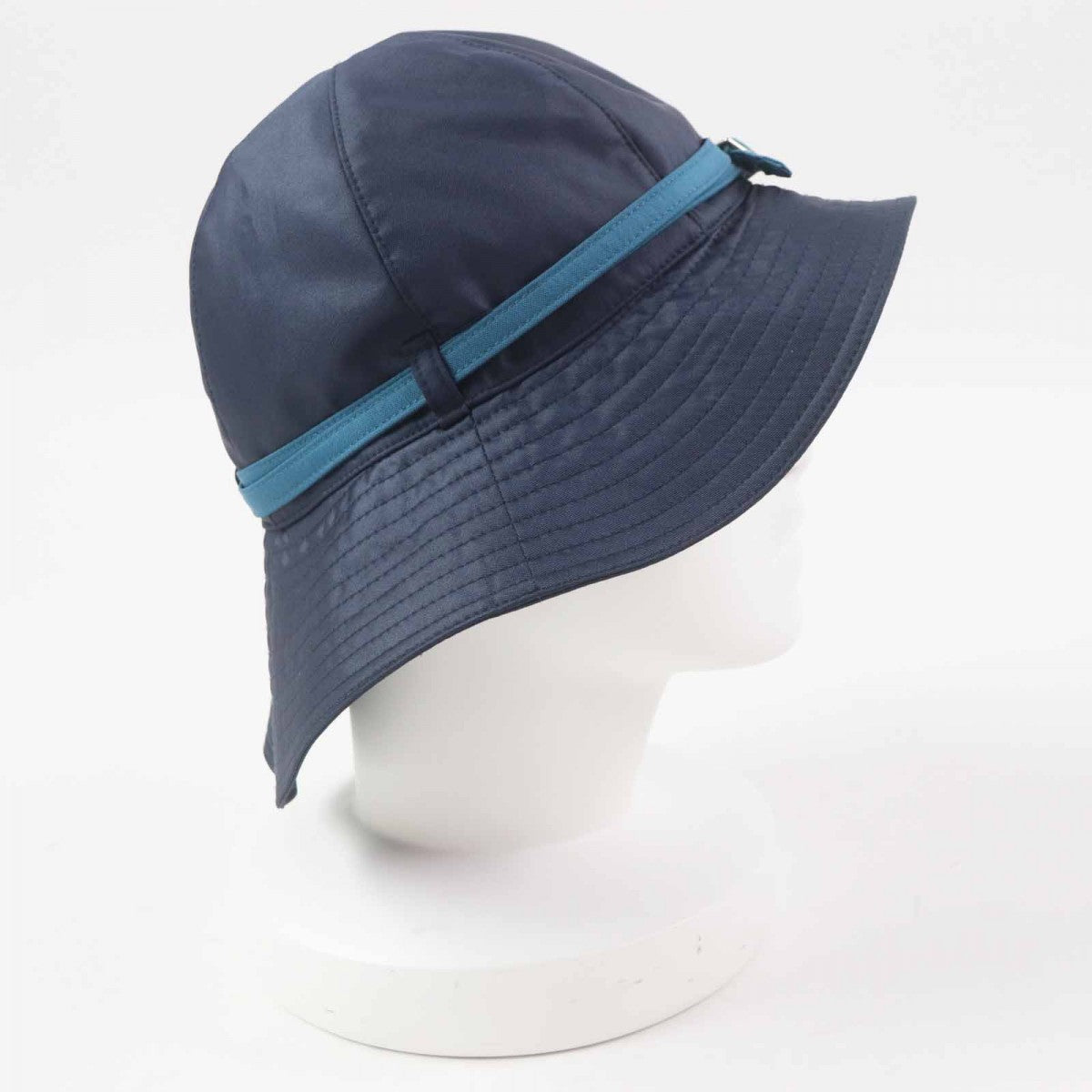 HERMES hat Main: 86% polyester, Main: 14% polyamide (nylon), Lining: 100% acetate Navy light blue Women 56