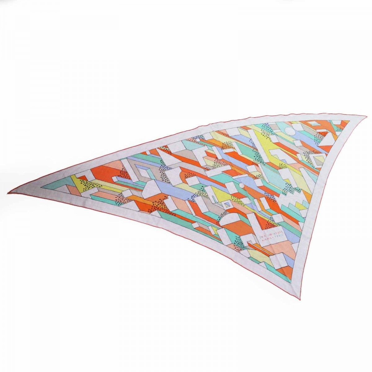 HERMES Stall H363048S HTH2305 Main: 70% cashmere, Main: 30% silk Multi Triangle Jean ON A SUMMER DAY Women
