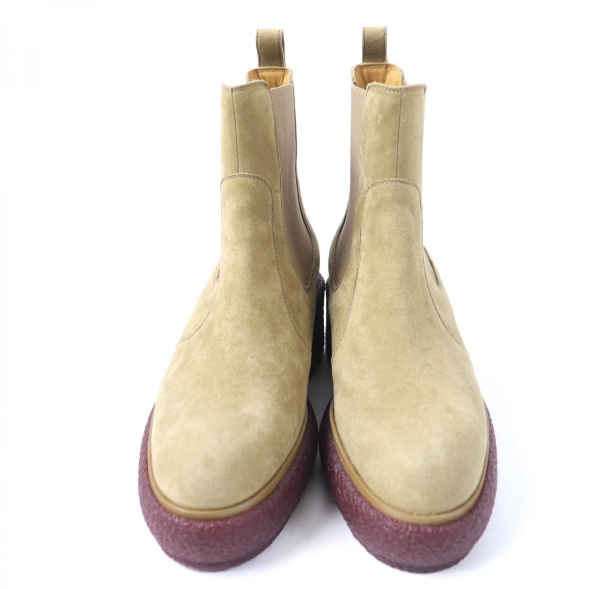 HERMES Ankle boots 222043 Main: Suede leather beige Forever 30 Women 36