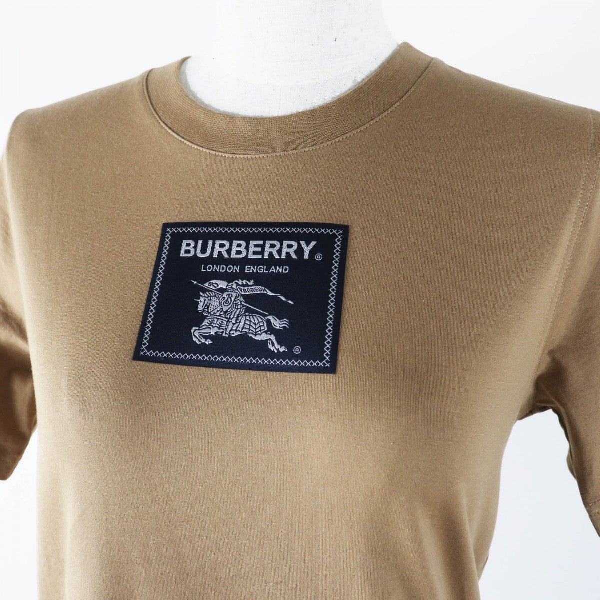 BURBERRY Short sleeve T-shirt 8065777 Main: 100% cotton, part: 98% cotton, part: 2% polyurethane Brown Women XXS