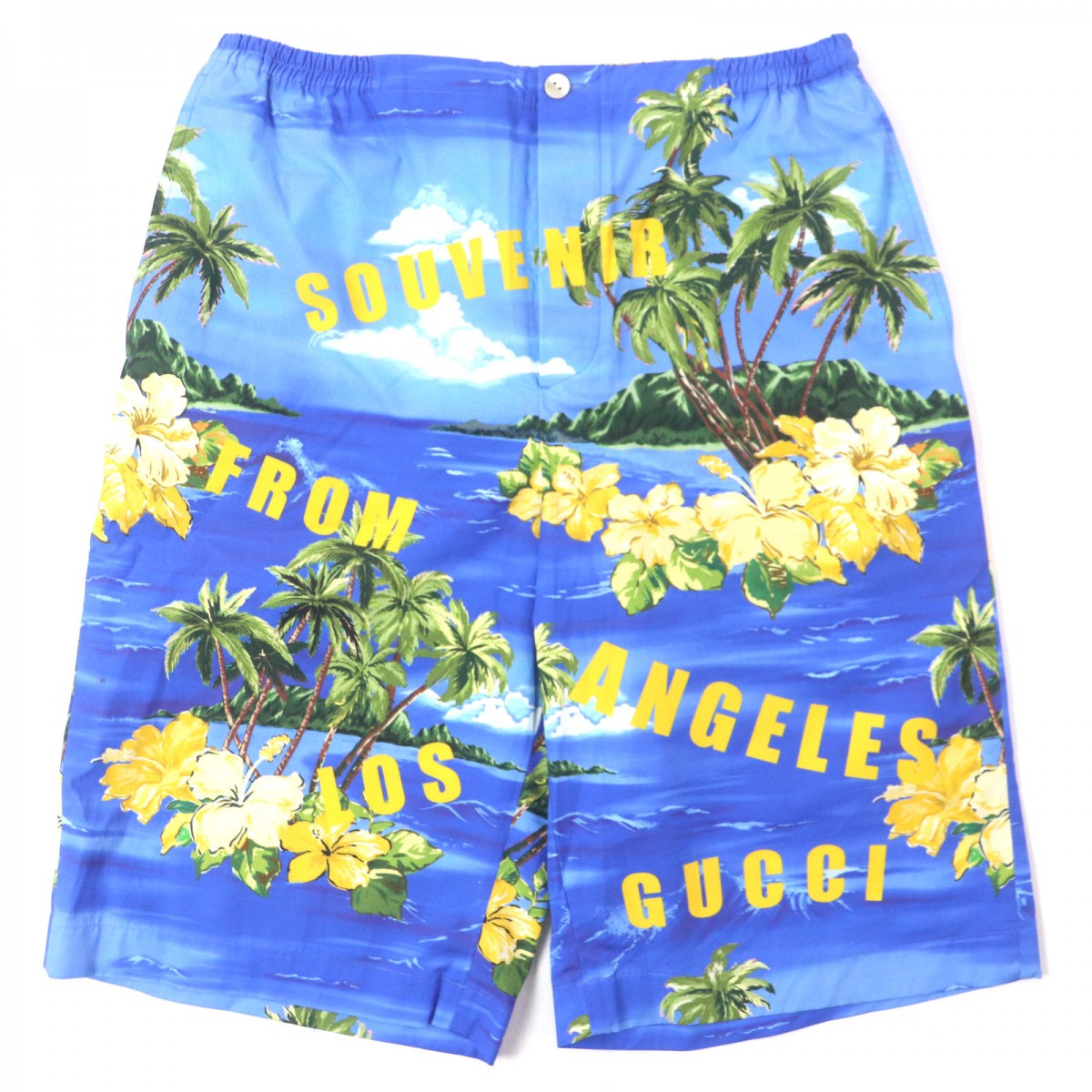GUCCI Shorts 672698 Main: 100% cotton blue mens 46