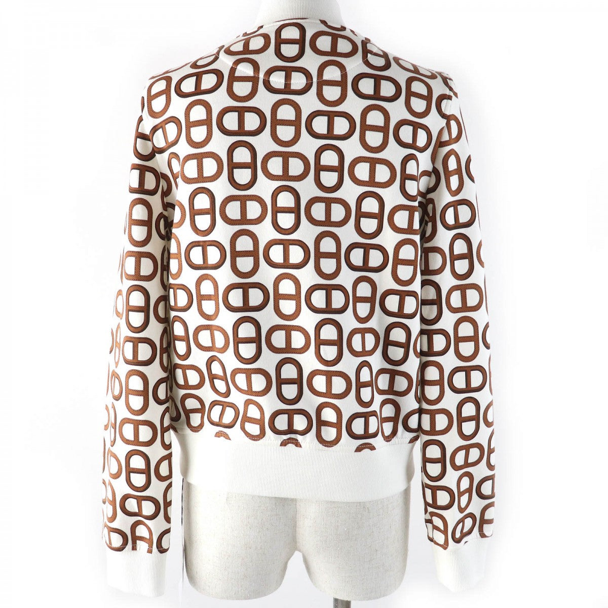 HERMES Blouson 4E4220DD Main: 100% cotton, part: 96% cotton, part: 4% polyurethane Marron Alezan Women 34