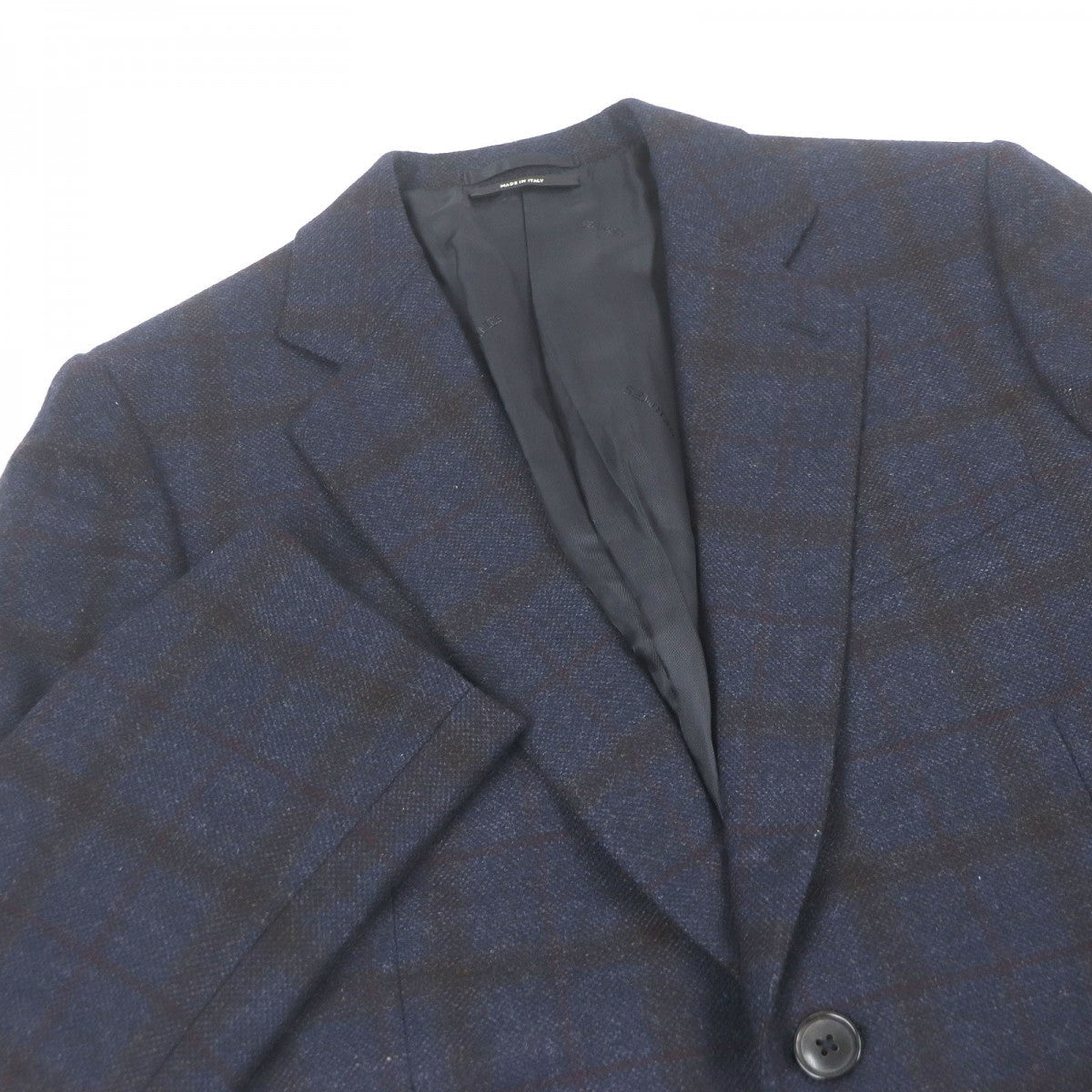 HERMES tailored jacket Outer: 100% cashmere, Lining: 100% cupra Navy mens 46