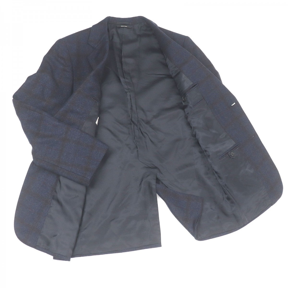 HERMES tailored jacket Outer: 100% cashmere, Lining: 100% cupra Navy mens 46