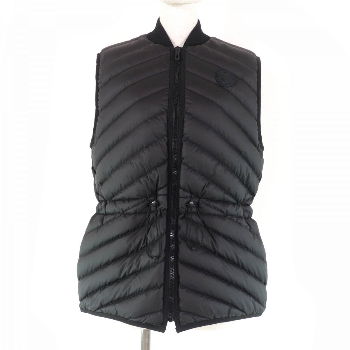 HERMES Down vest 3H0156DA Main: 100% polyester, part: 100% wool, part: 64% cotton, part: 36% rayon, filling: 90% down black Women 40