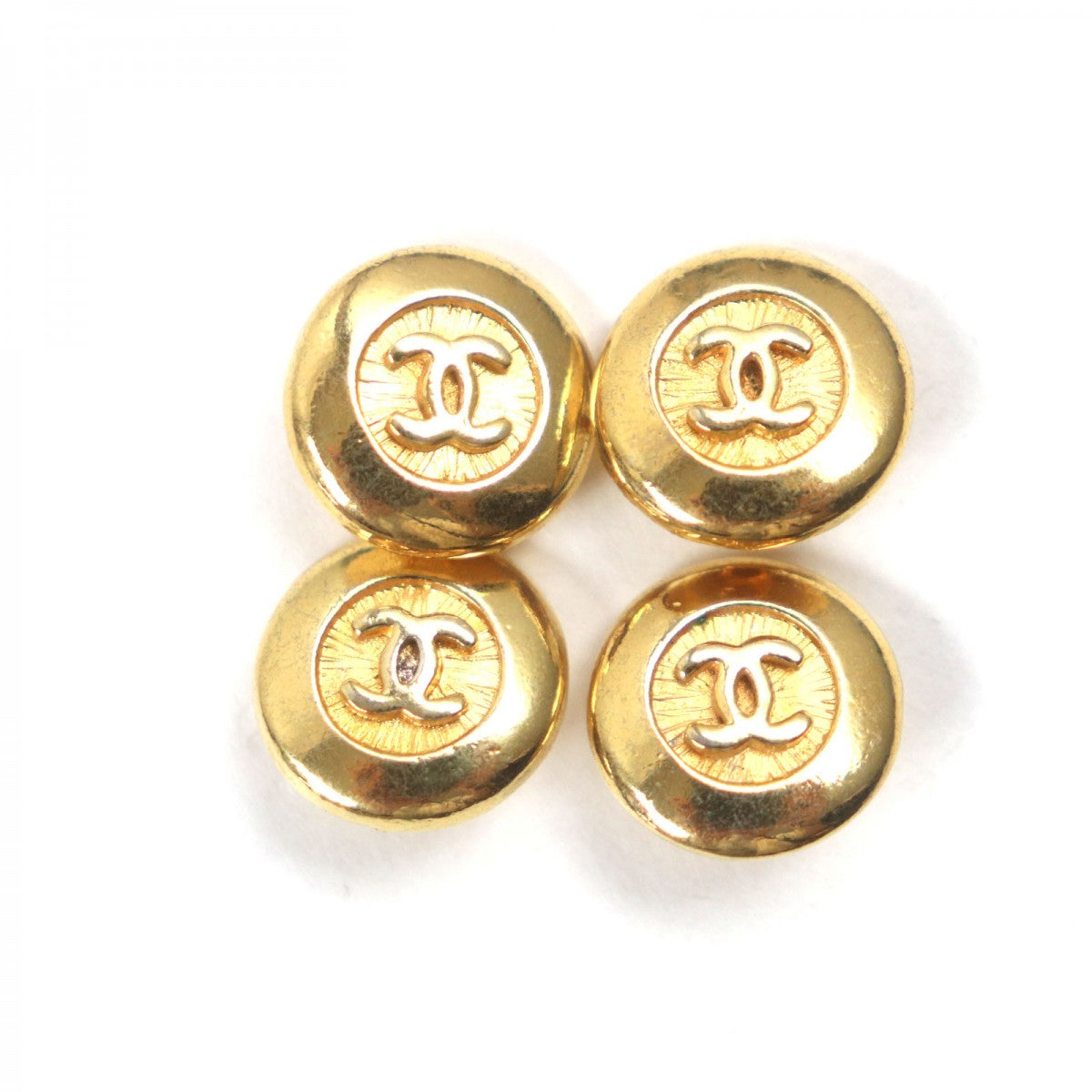 CHANEL Other fashion goods metal gold Buttons, set of 4 Women