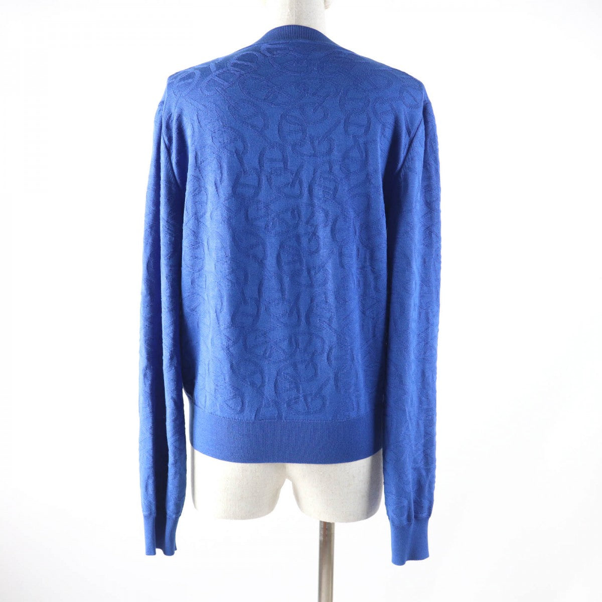 HERMES cardigan 4E2730DC Main: 57% silk, Main: 43% cotton blue NAOUSS Women 40