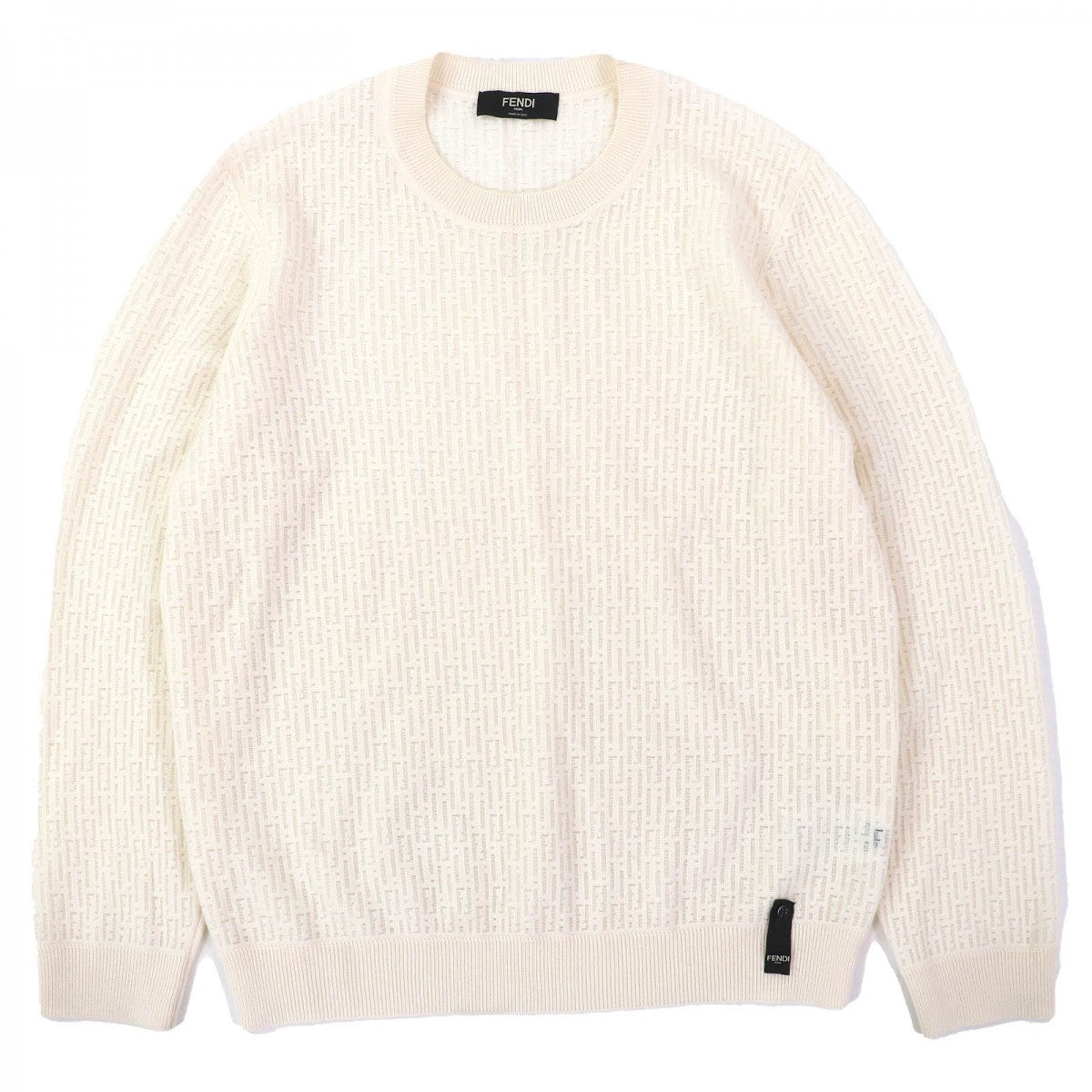FENDI knit FZX091 AQL3 wool Ivory 54