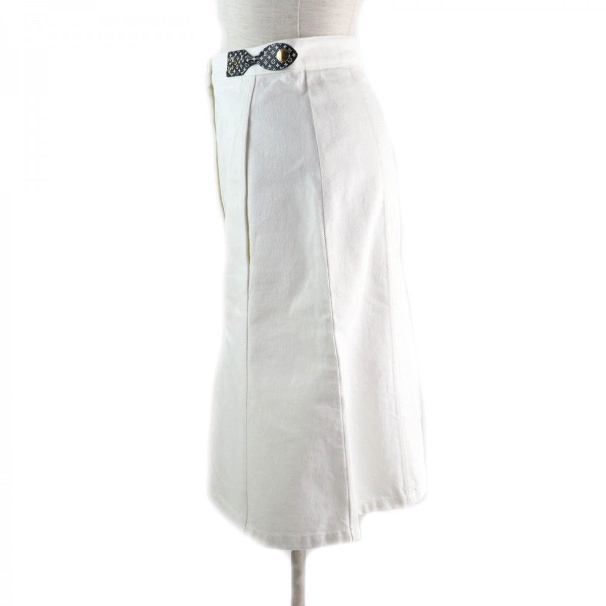 LOUIS VUITTON skirt Main: 100% cotton, Part: 100% cotton white Women 34
