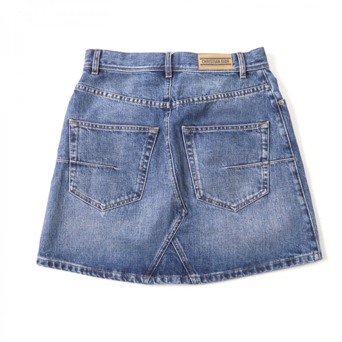 Christian Dior Mini skirt 422J21A3830 Main: 100% cotton Indigo Women 40
