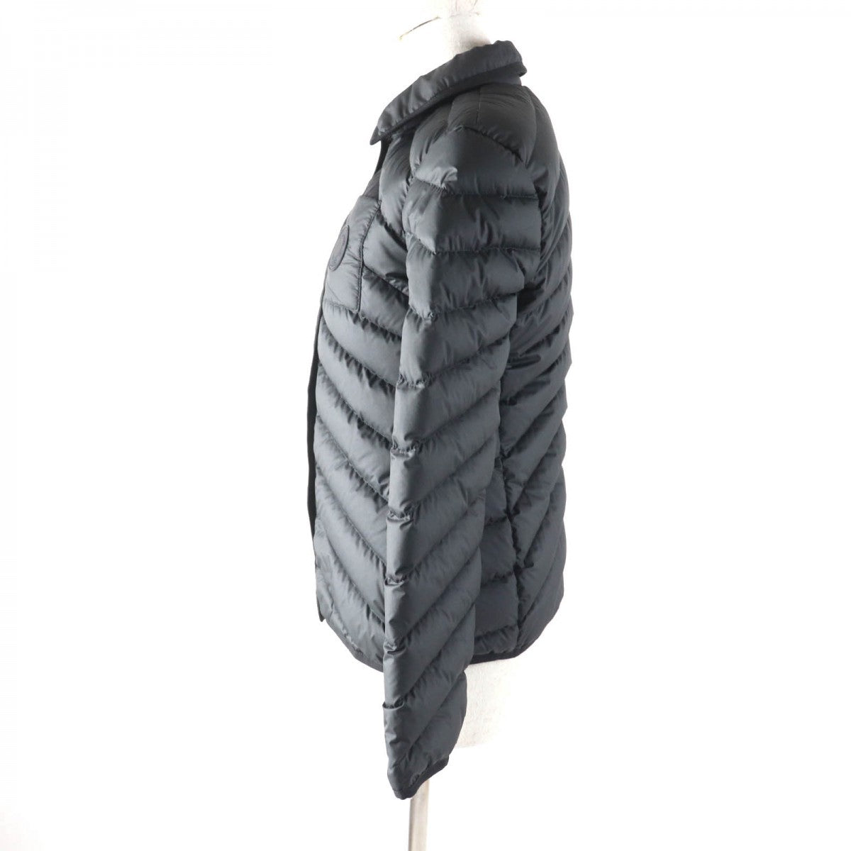 HERMES Down jacket 3H0185DA Outer: 100% polyester, Part: 64% cotton, Part: 36% rayon, Filling: 90% down, Filling: 10% feather black Women 36