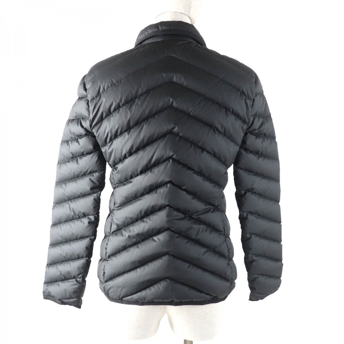 HERMES Down jacket 3H0185DA Outer: 100% polyester, Part: 64% cotton, Part: 36% rayon, Filling: 90% down, Filling: 10% feather black Women 36