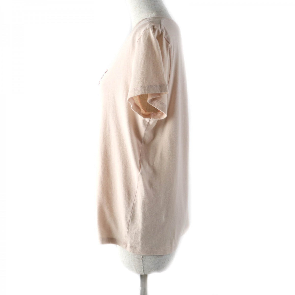CELINE Short sleeve T-shirt 2X586114L Main: 100% cotton pink beige Women L