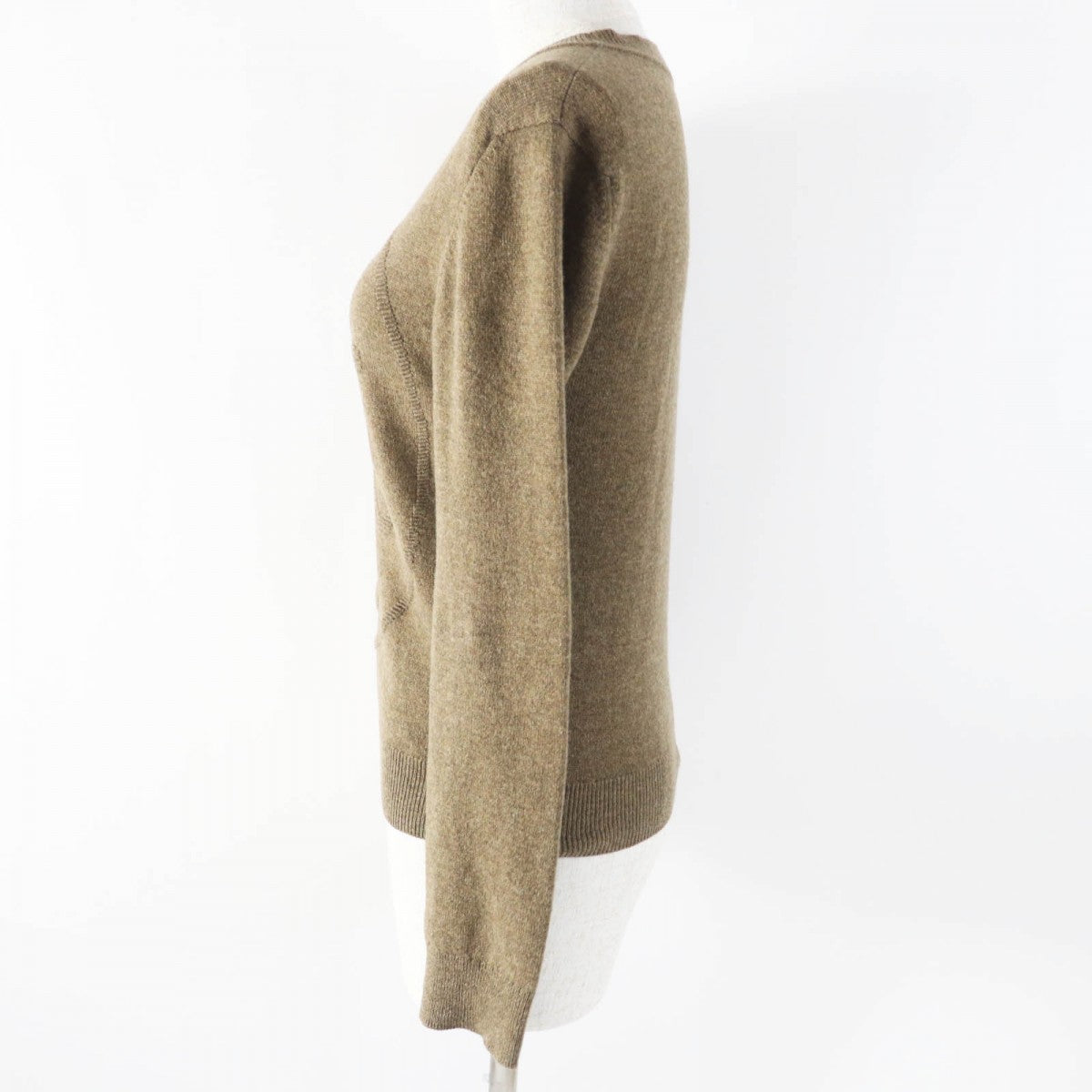 HERMES knit 2H2631D1 Main: 100% cashmere Brown type Women 34