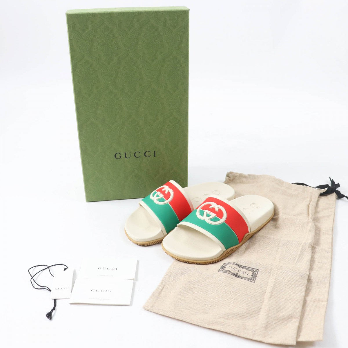 GUCCI Sandals 655641 Main: Rubber, Main: Leather multicolor Women No size listed
