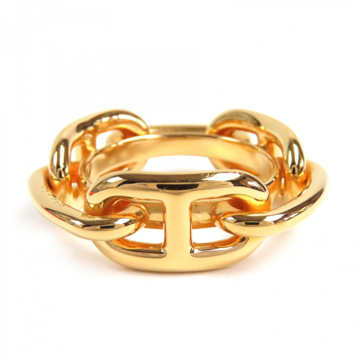 HERMES Scarf ring Gold Plated gold Lukade Women