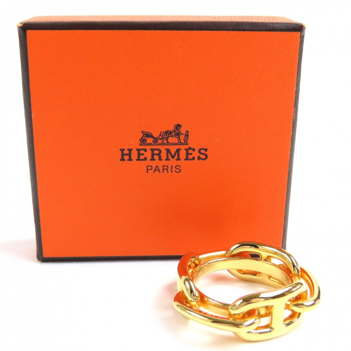 HERMES Scarf ring Gold Plated gold Lukade Women