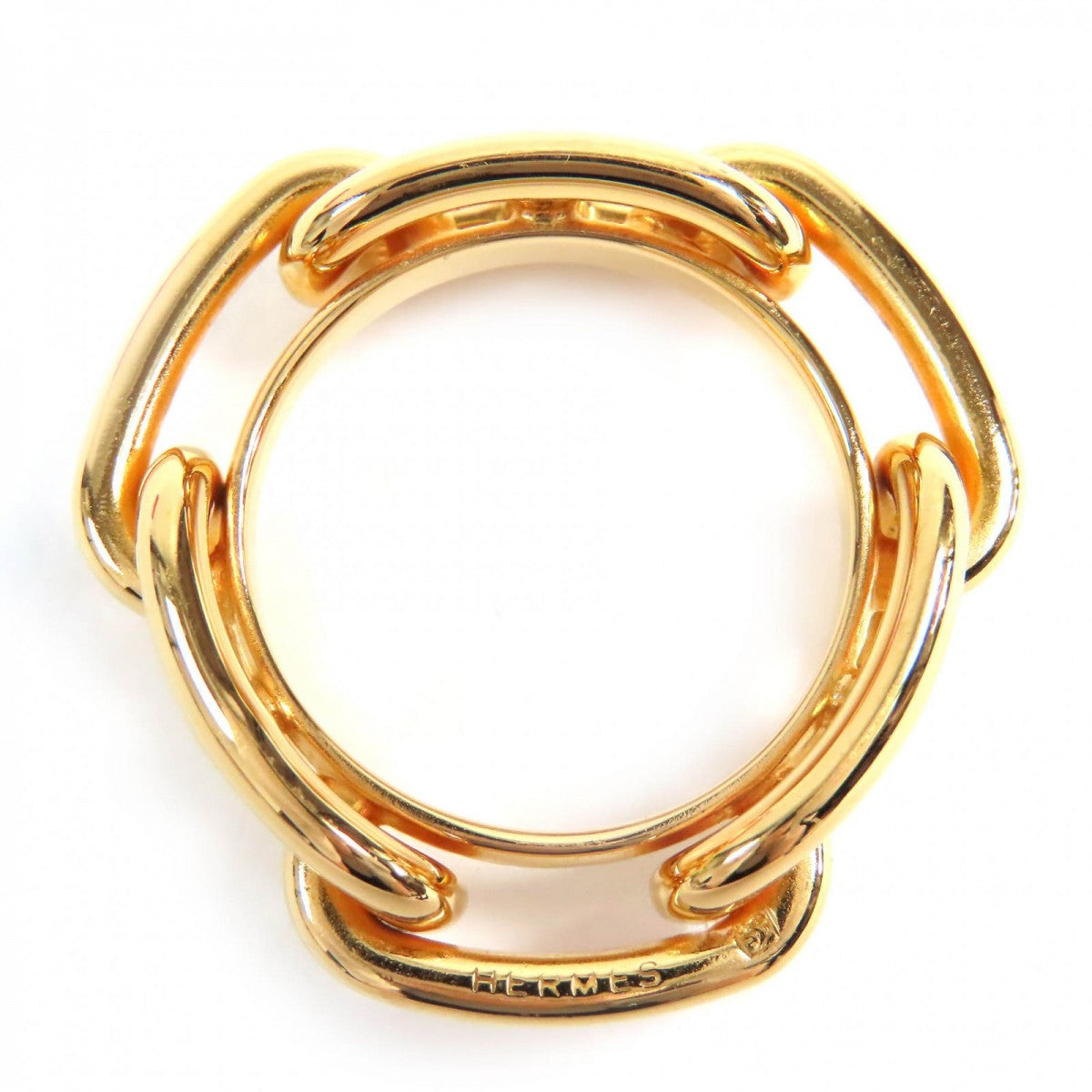HERMES Scarf ring Gold Plated gold Lukade Women