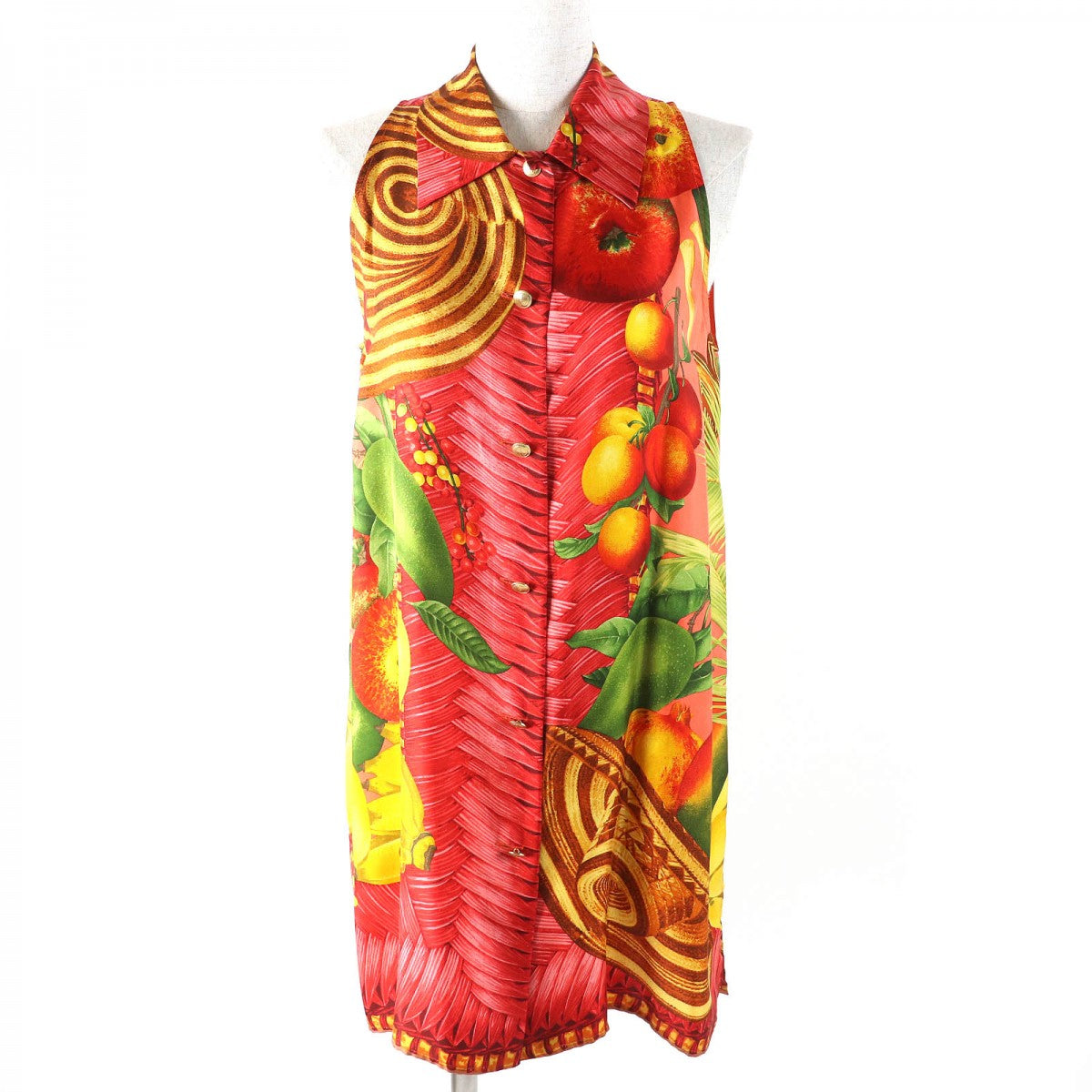 GUCCI Tunic Main: 100% silk Red type Multicolor Women 38