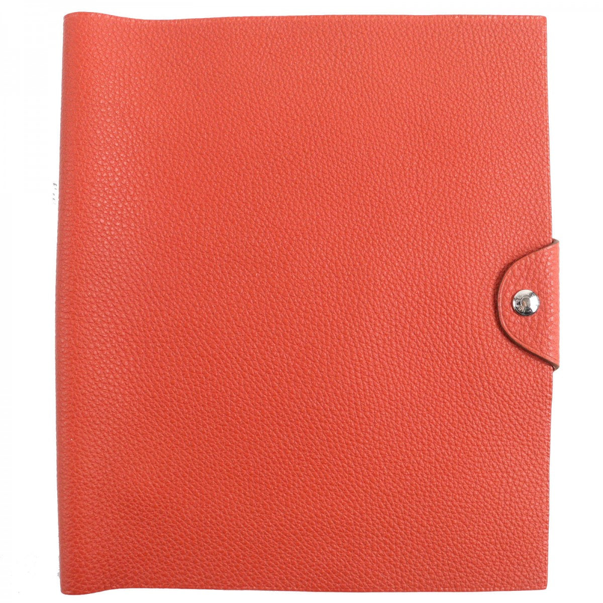 HERMES Notebook cover Togo Orange Yuris Women